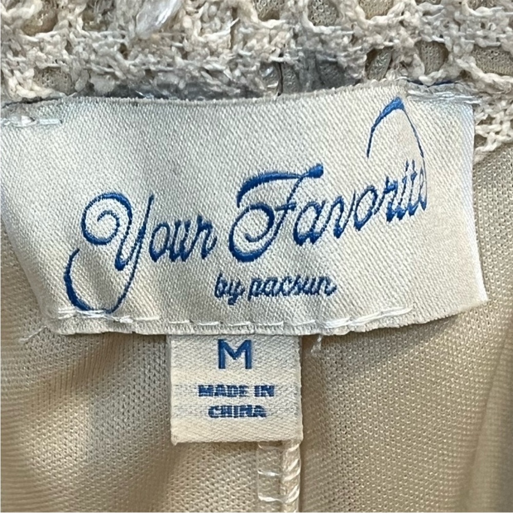 NWT PacSun Beige Crochet Shorts - “Your Favorite Shorts” w/Liner - Medium - Picture 12 of 12